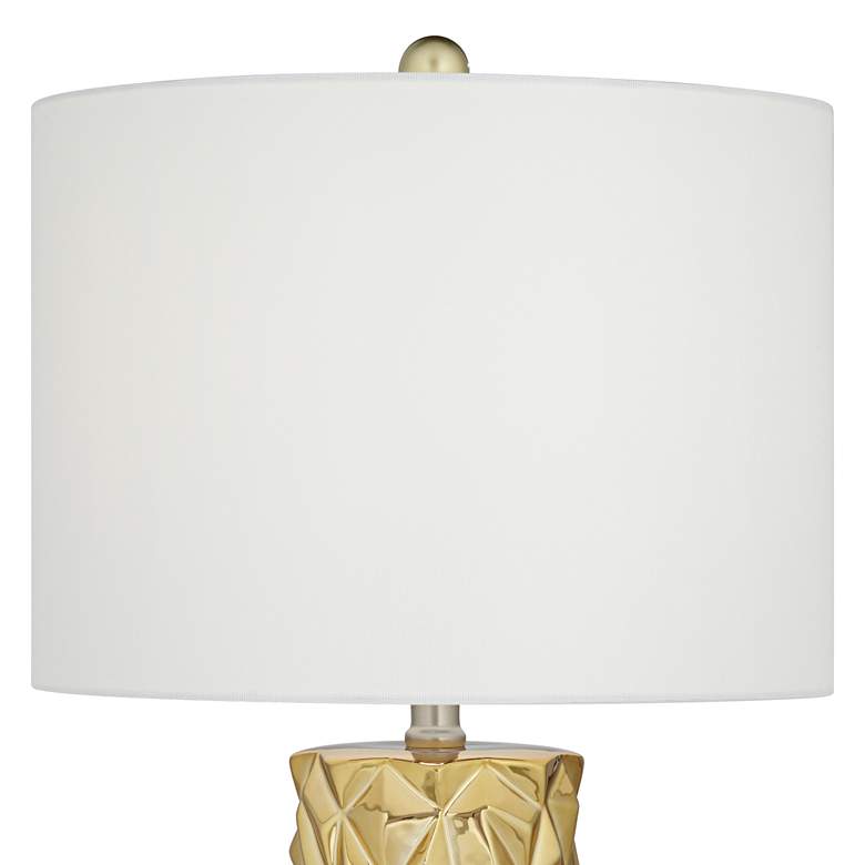 Gold Ceramic Modern Table Lamps Set of 2 .