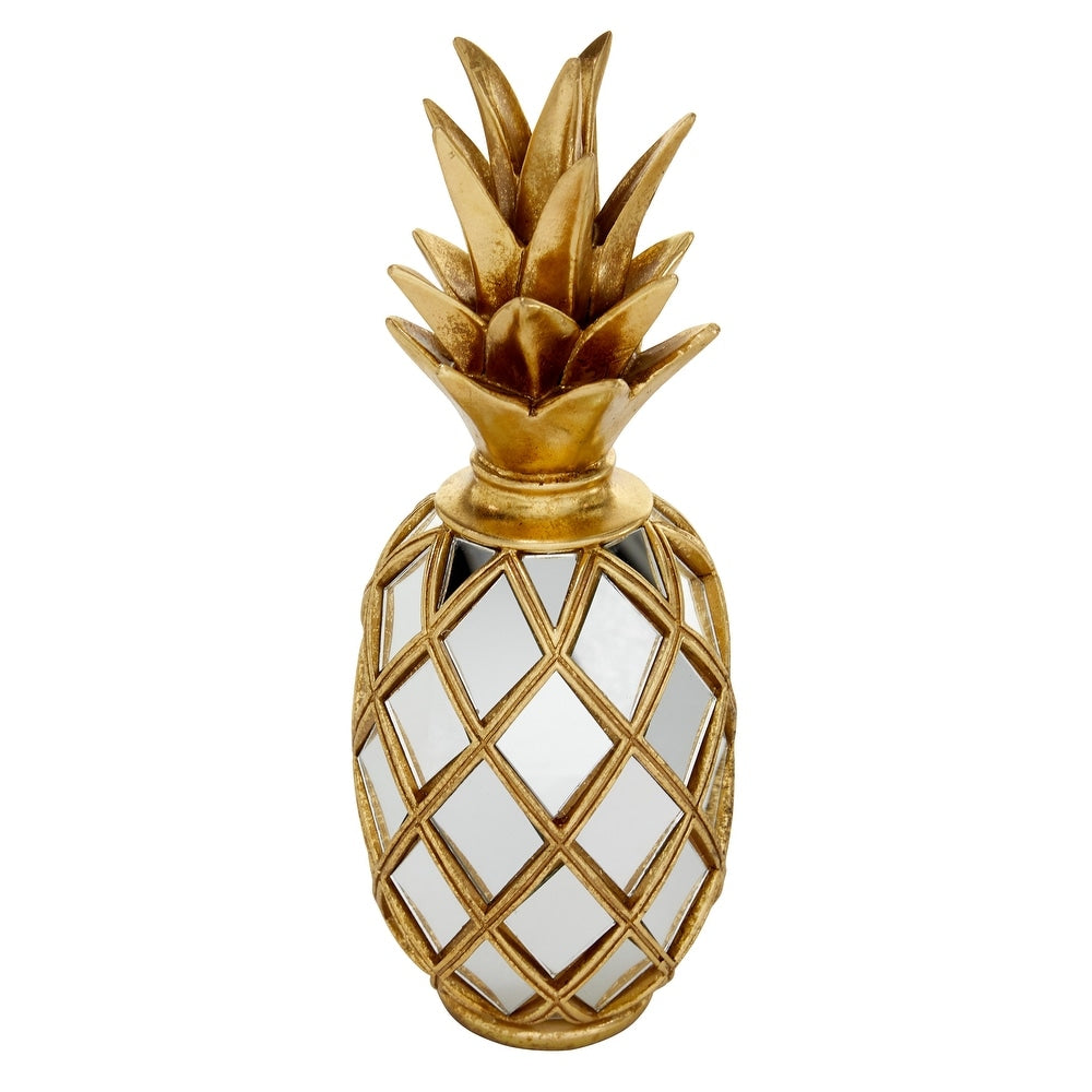 Gold Glass Pineapple