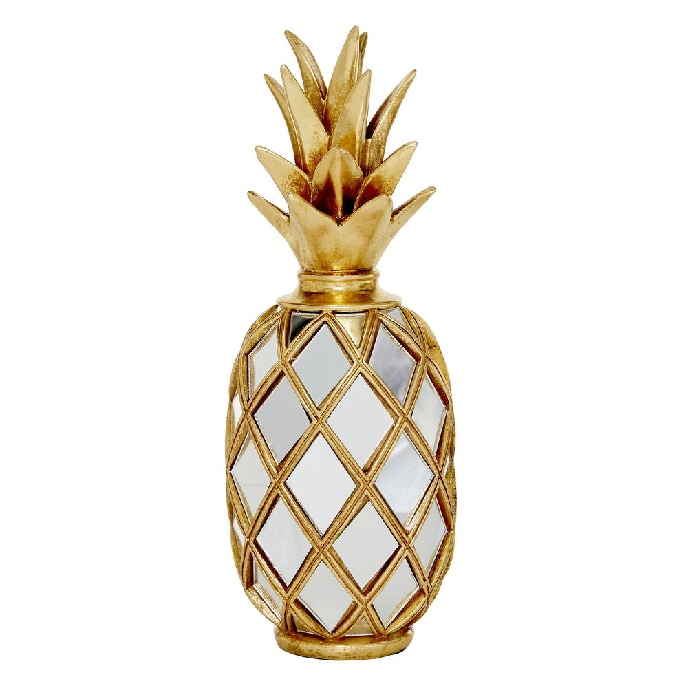 Gold Glass Pineapple