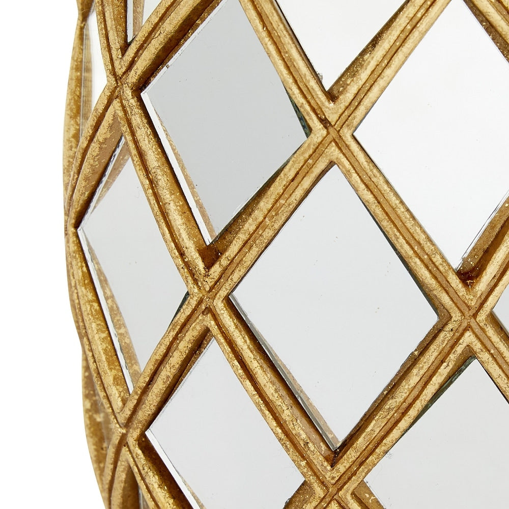 Gold Glass Pineapple