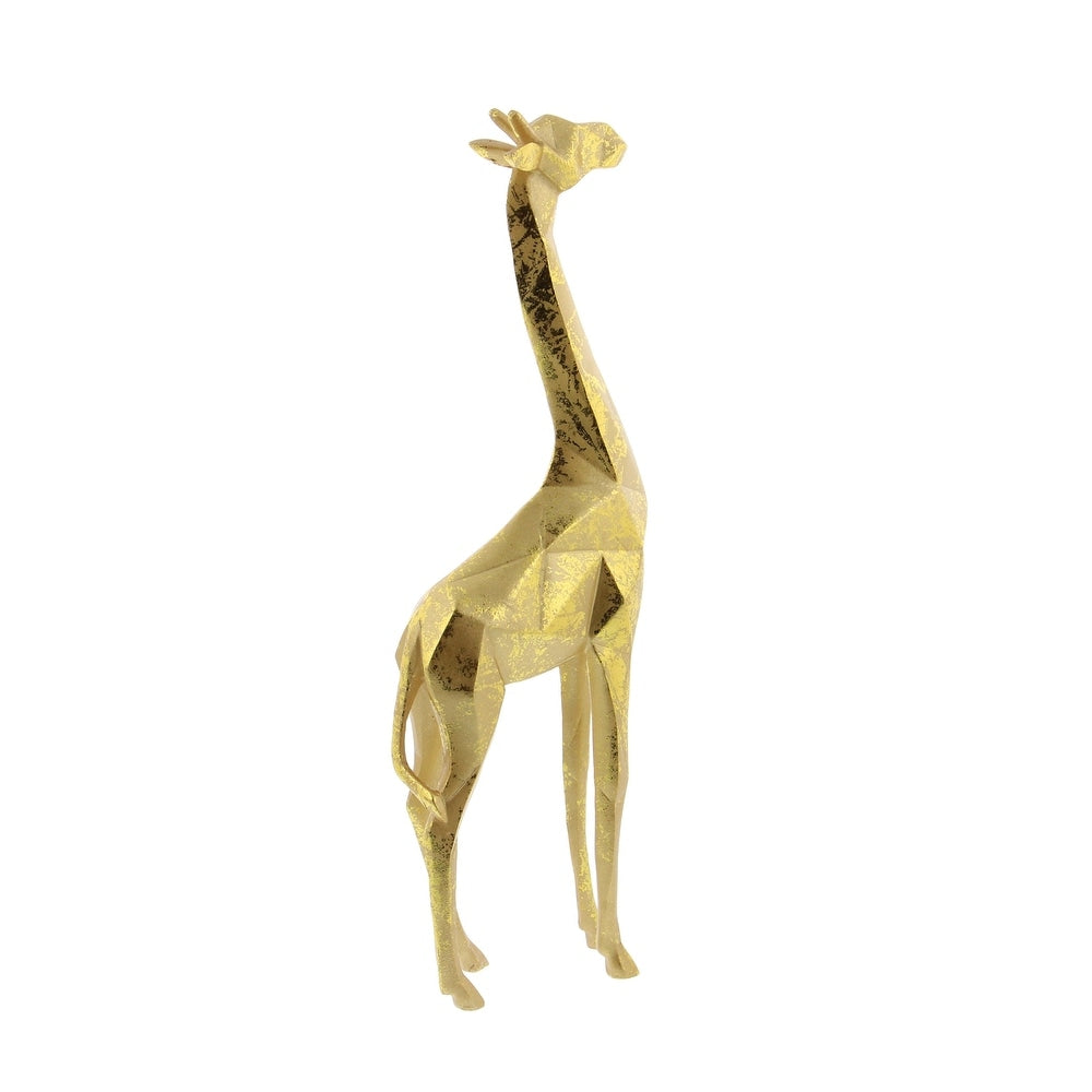 Polystone Modern Sculpture Giraffe (Set of 2) - S/2 12", 15"H