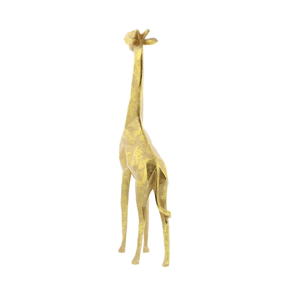 Polystone Modern Sculpture Giraffe (Set of 2) - S/2 12", 15"H