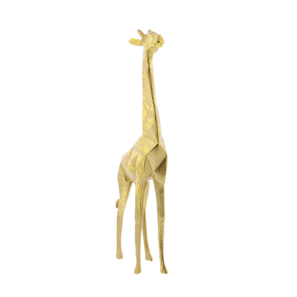 Polystone Modern Sculpture Giraffe (Set of 2) - S/2 12", 15"H