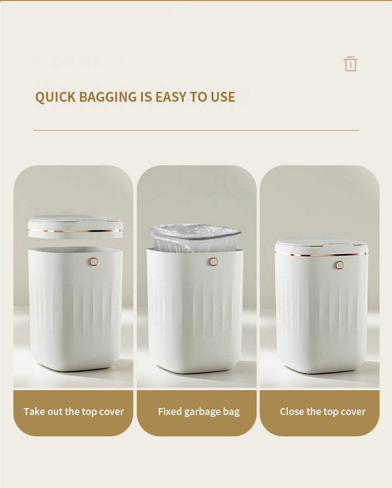 Smart Trash Can, Automatic Induction Trash Can Capacity, Kitchen Bathroom Trash Can 20L